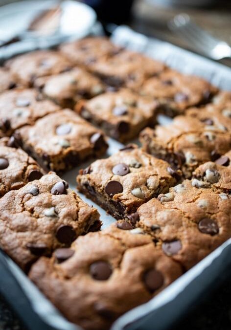 Barras de Galleta con Chispas de Chocolate