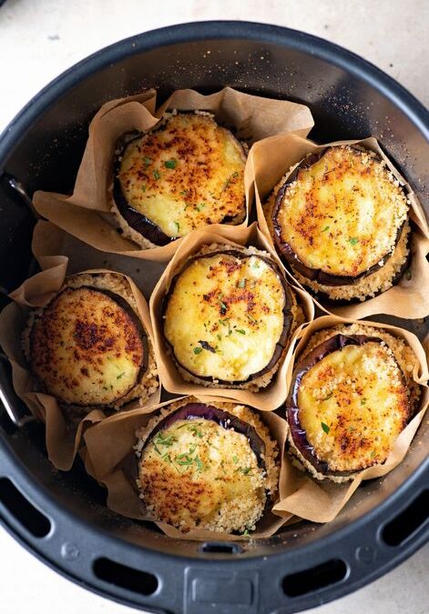 Berenjenas Crujientes Estilo Parmesano (sin salsa)