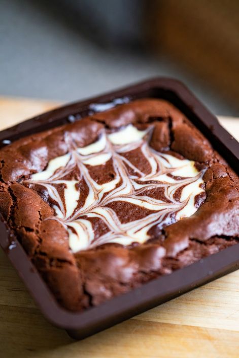 Brownie de Chocolate con Topping de Queso para molde de silicona Frygarra