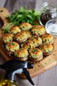 Champiñones Rellenos Crujientes