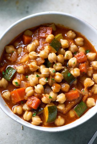 Garbanzos en Salsa de Verduras Garbanzos en Salsa de Verduras