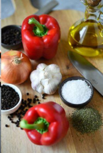 Ingredientes para las alitas de pollo