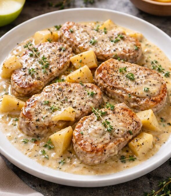 Lomo de Cerdo en Salsa de Manzana y Sidra