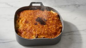 Macarrones Gratinados con Tres Quesos