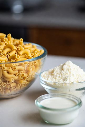 Pasta queso y nata