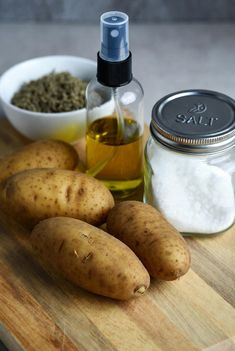 Patatas Aceite Sal Pimentón y Ajo