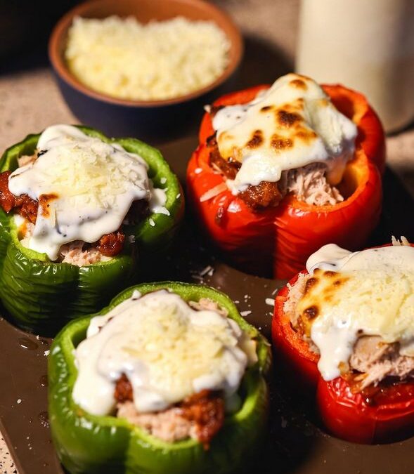 Pimientos Rellenos de Atún y Bechamel