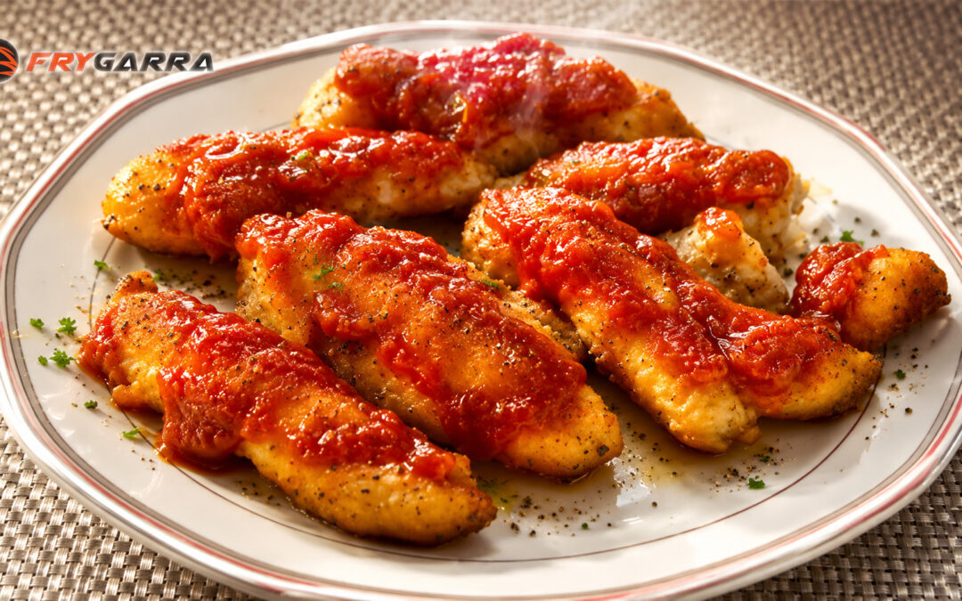 Tiras de Pollo Estilo Búfalo