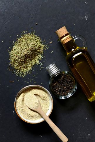 Especias y aceite