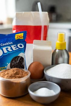 Galletas Oreo Harina de trigo Leche 1 Huevo Azúcr Sal Aceite y Canela