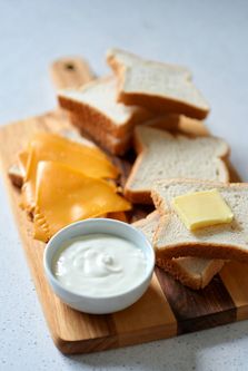 Pan de molde quesos y yogur