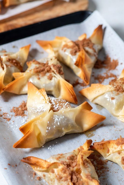 Wontons Dulces en molde de papel Frygarra