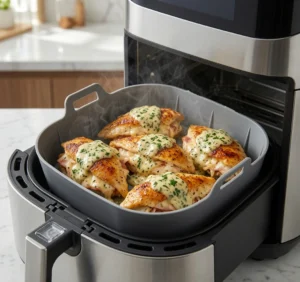 El error que arruina tu freidora: apilar alimentos en el air fryer