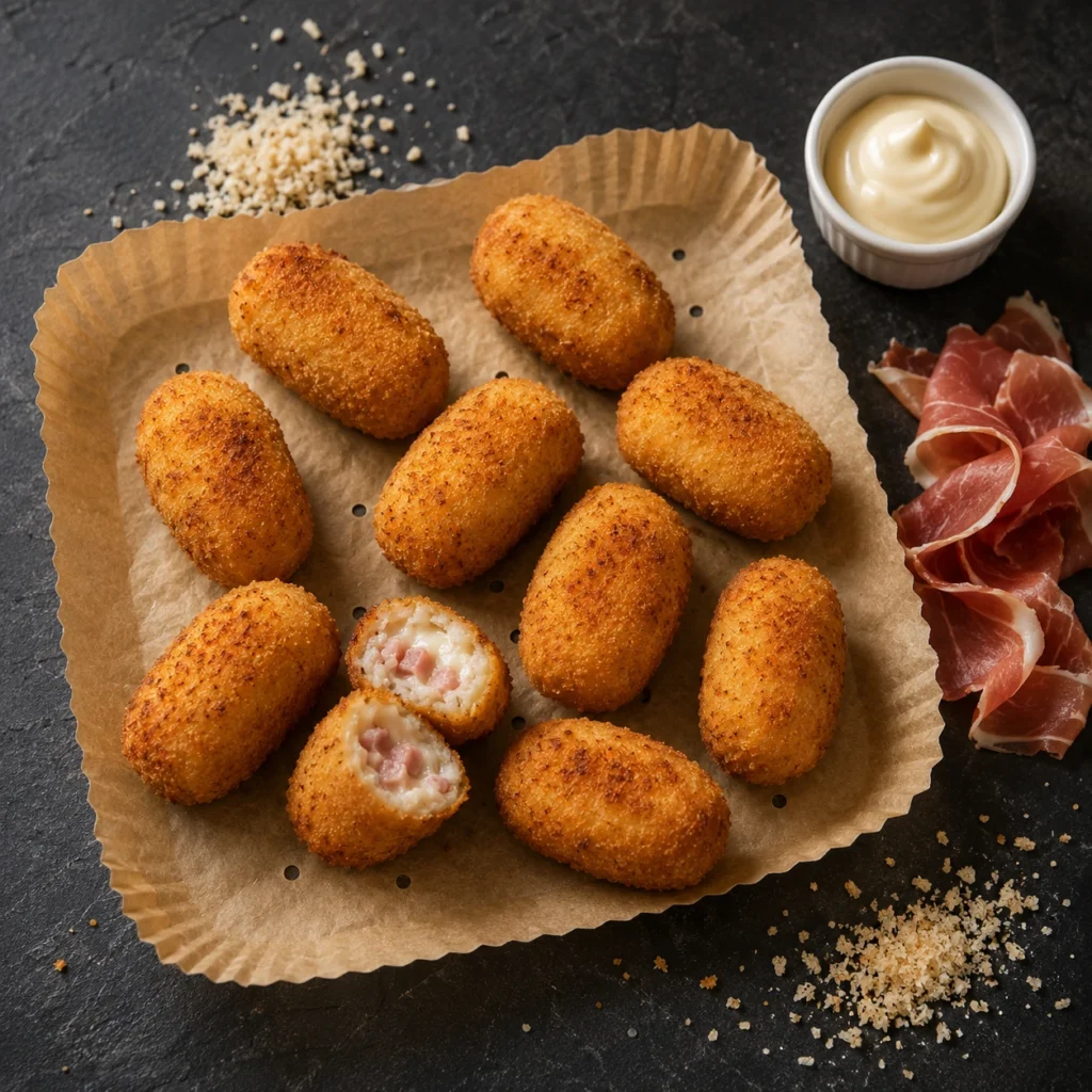 Croquetas en air fryer sin aceite: crujientes y cremosas en 12 minutos